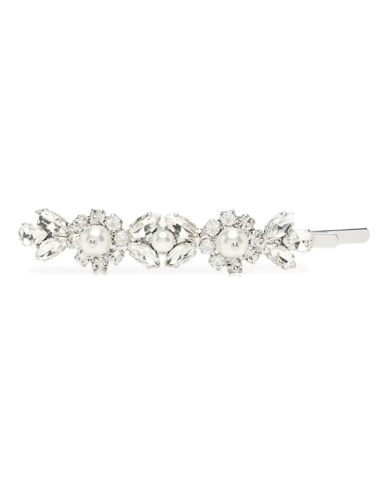 Simone Rocha Daisy Haarspange mit Blume - Silber Silber