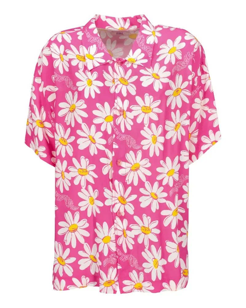 ERL floral-print short-sleeve shirt - Rosa Rosa