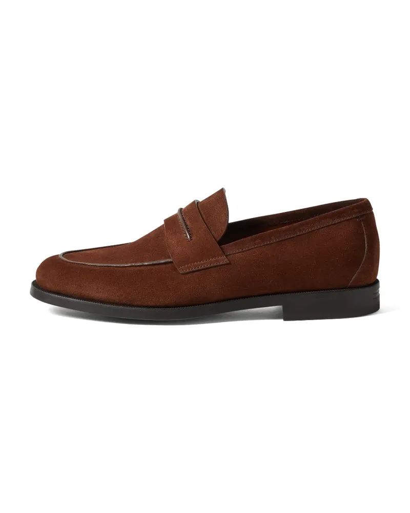 Ermenegildo Zegna Corso Loafer aus Wildleder - Braun Braun