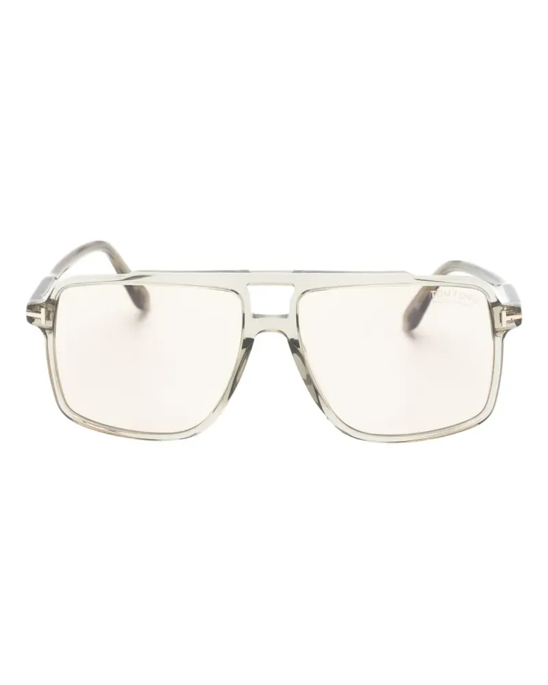 Tom Ford Kemp Sonnenbrille mit eckigem Gestell - Grau Grau