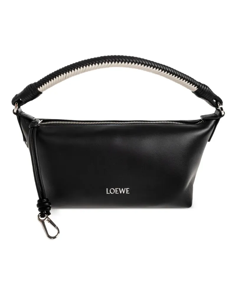 Loewe mini Cala braided-handle tote bag - Schwarz Schwarz