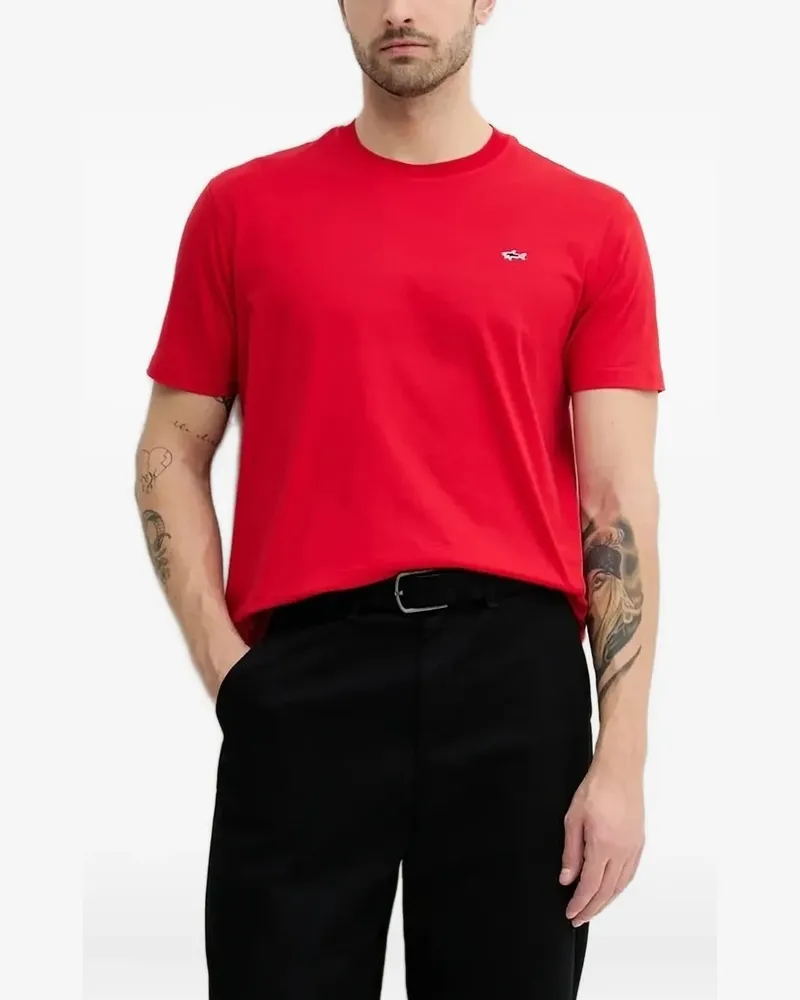 Paul & Shark T-Shirt mit Logo-Patch - Rot Rot