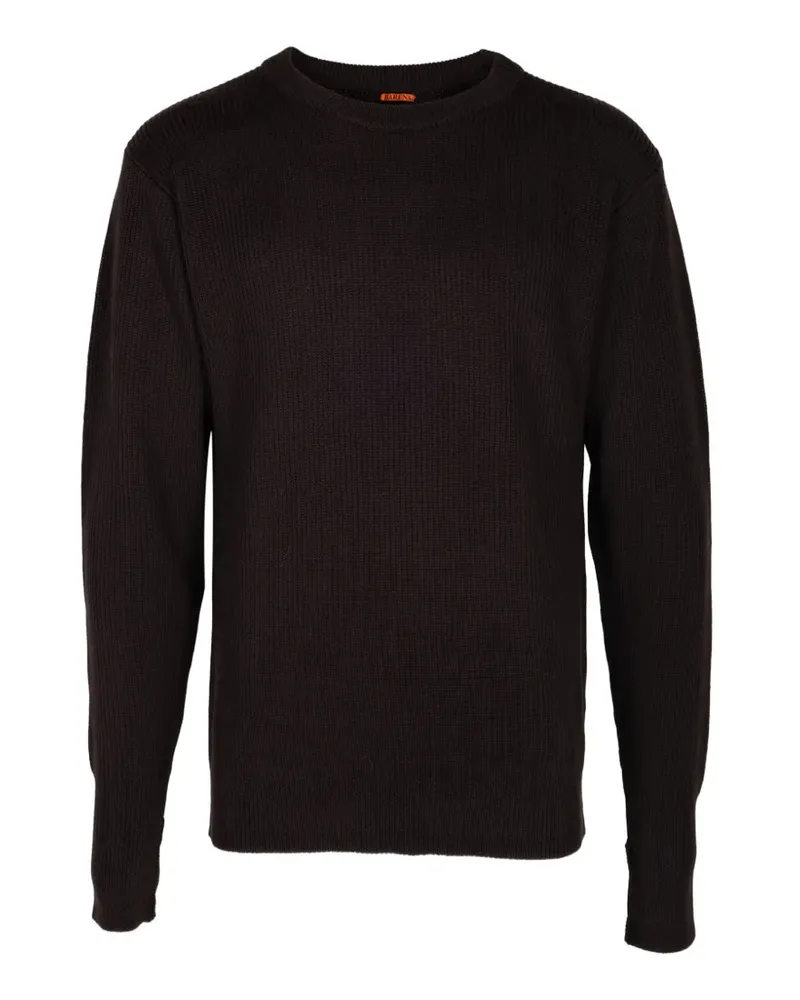 BARENA Gerippter Strickpullover - Braun Braun