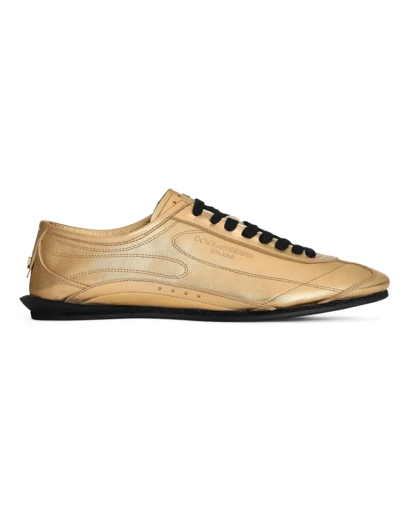 Dolce & Gabbana Lipari Sneakers aus Kalbsleder - Gold Gold