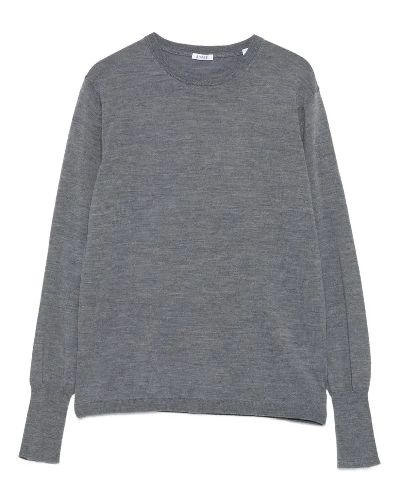 ASPESI Fein gestricktes Oberteil - Grau Grau