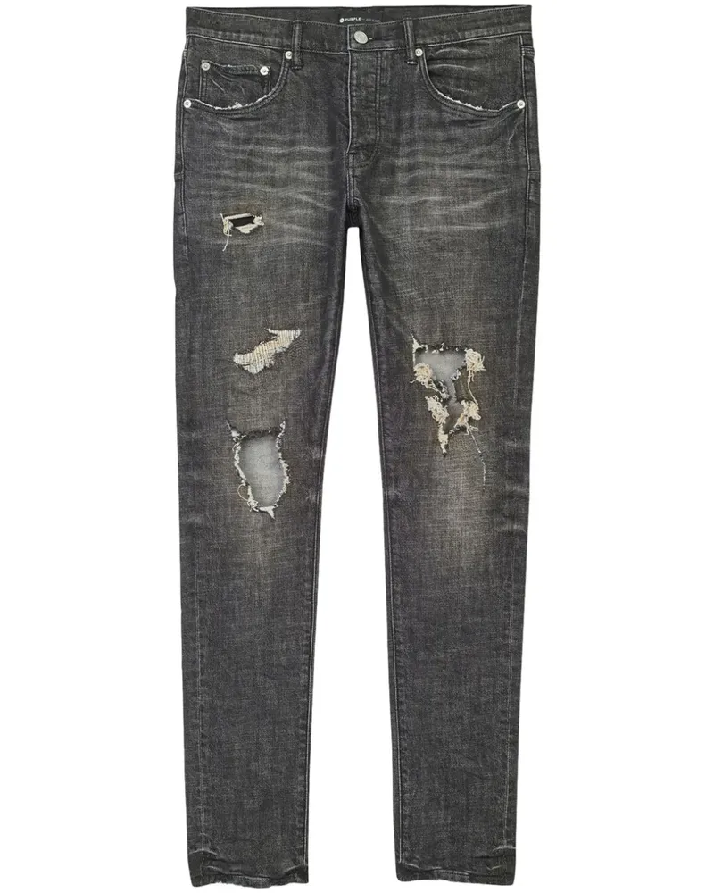 PURPLE BRAND Tief sitzende Skinny-Jeans - Grau Grau