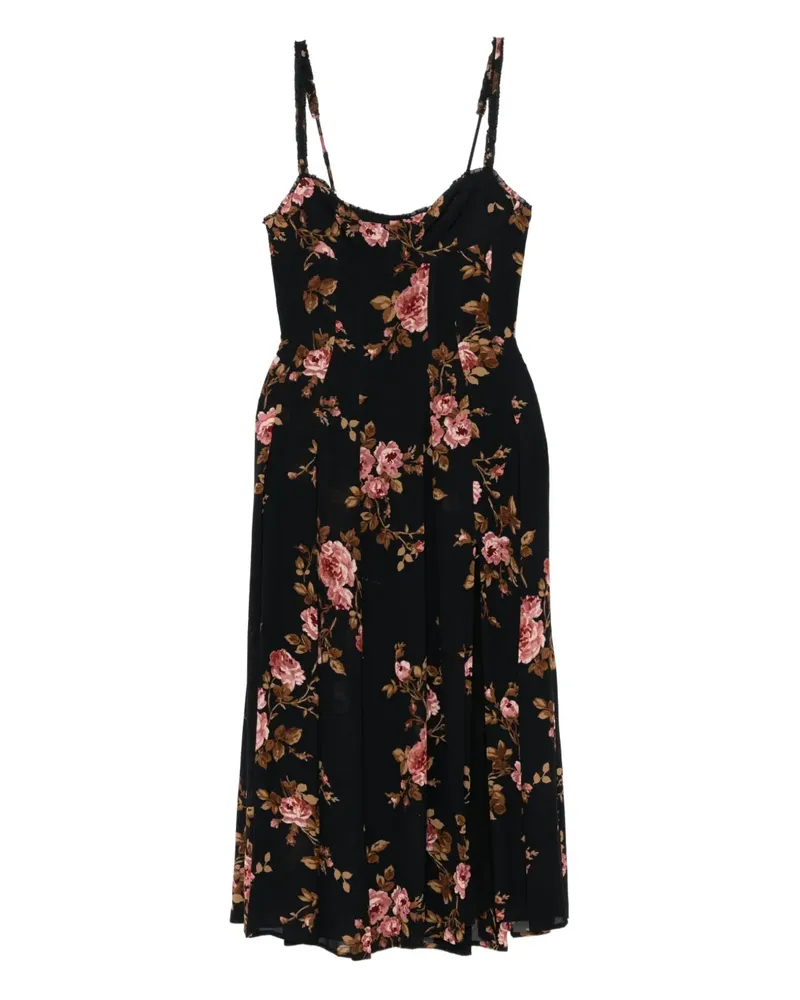 Reformation Katara Kleid - Schwarz Schwarz