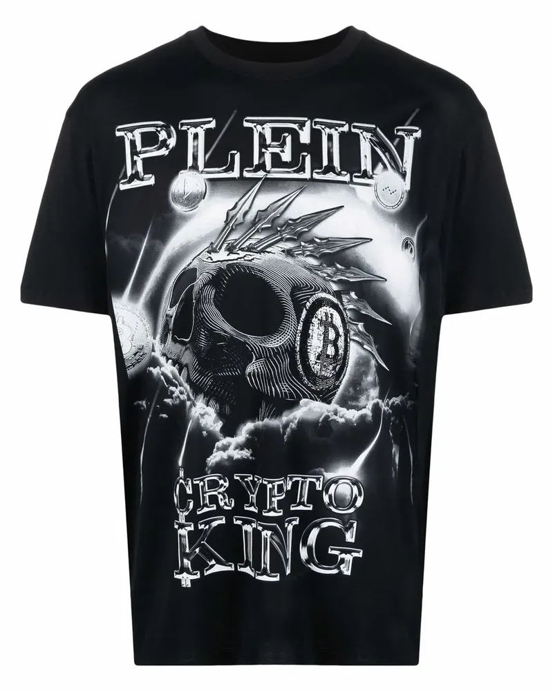 Philipp Plein Crypto King T-Shirt - Schwarz Schwarz