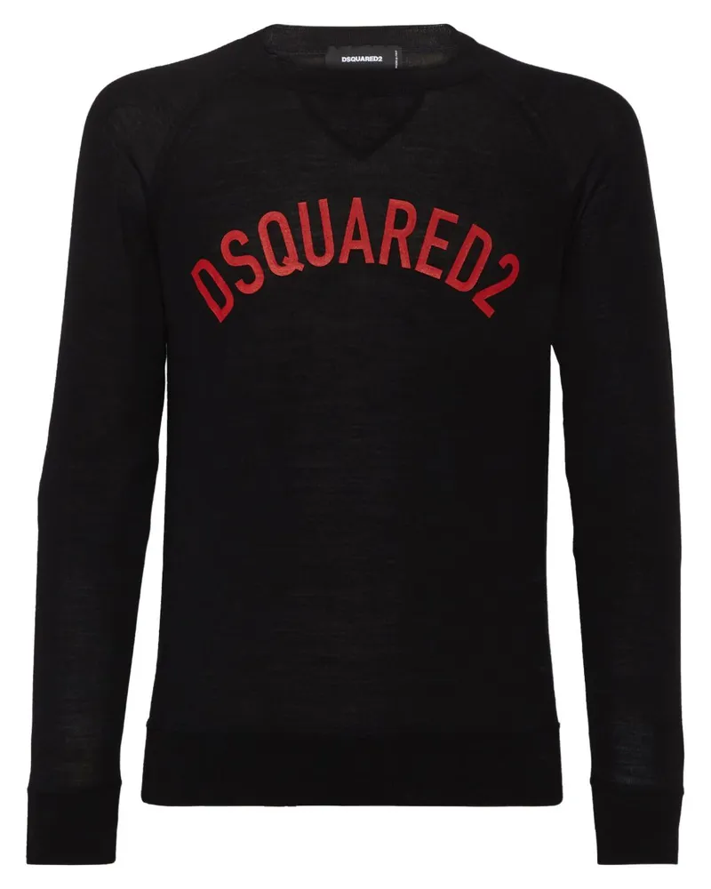 Dsquared2 Klassischer Pullover - Schwarz Schwarz