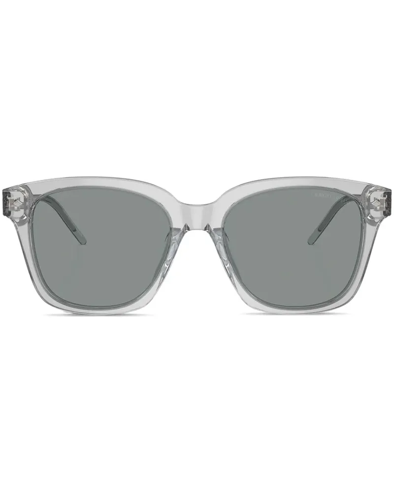 Giorgio Armani Sonnenbrille mit geometrischem Gestell - Grau Grau