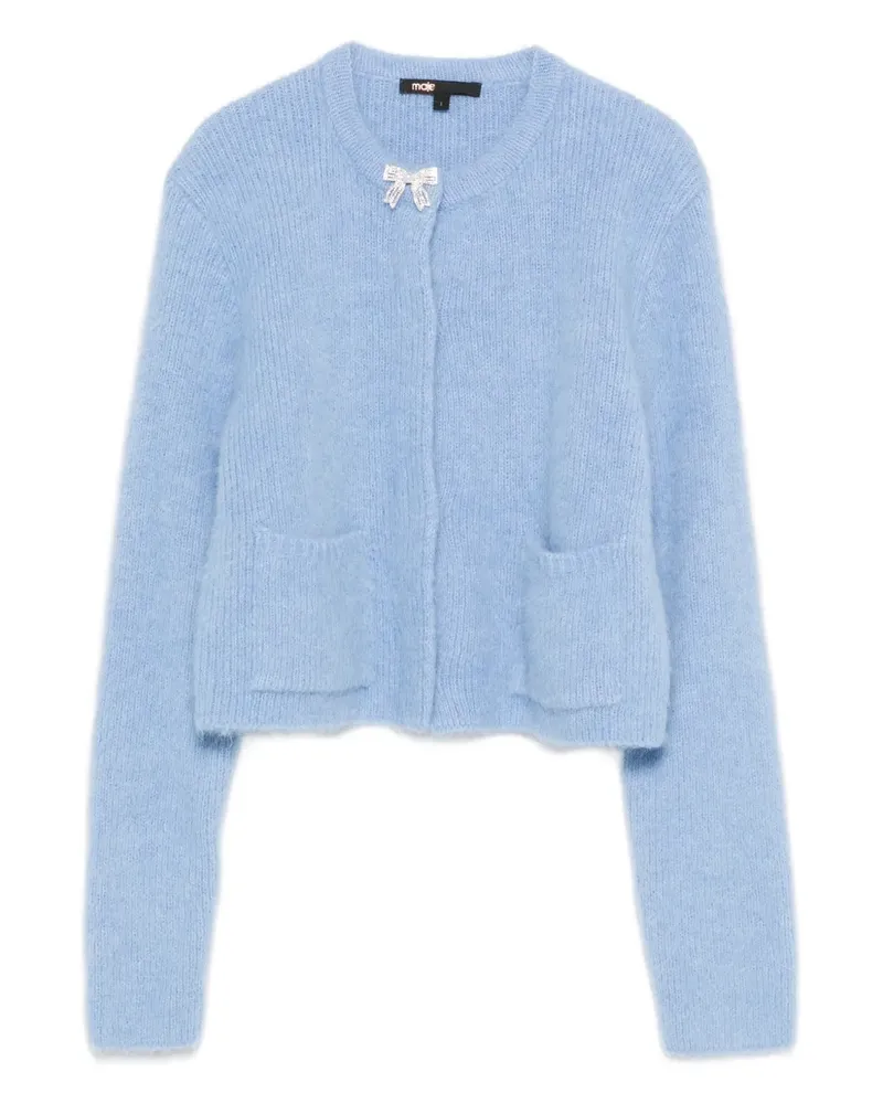 Maje Cardigan mit Schleife - Blau Blau