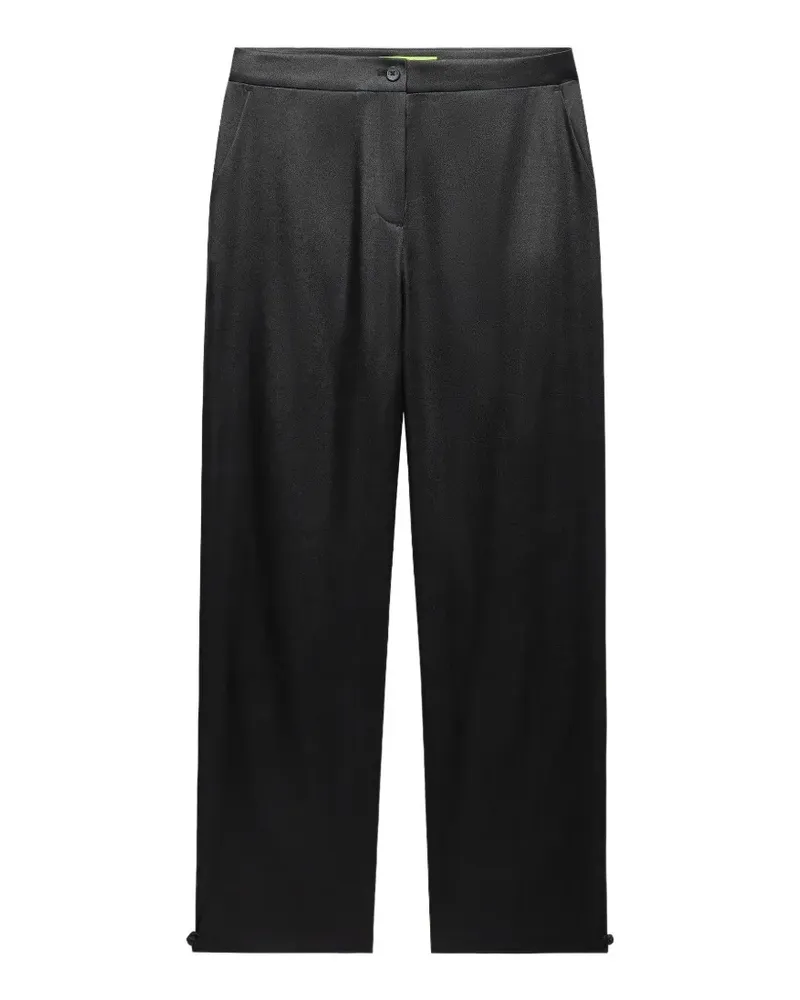 Shanghai Tang satin-finish trousers - Schwarz Schwarz