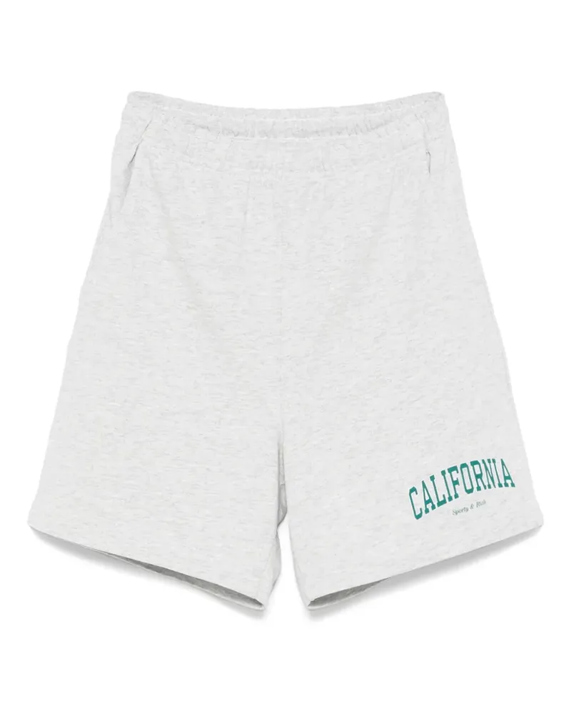 SPORTY & RICH Shorts aus Baumwollgemisch - Grau Grau