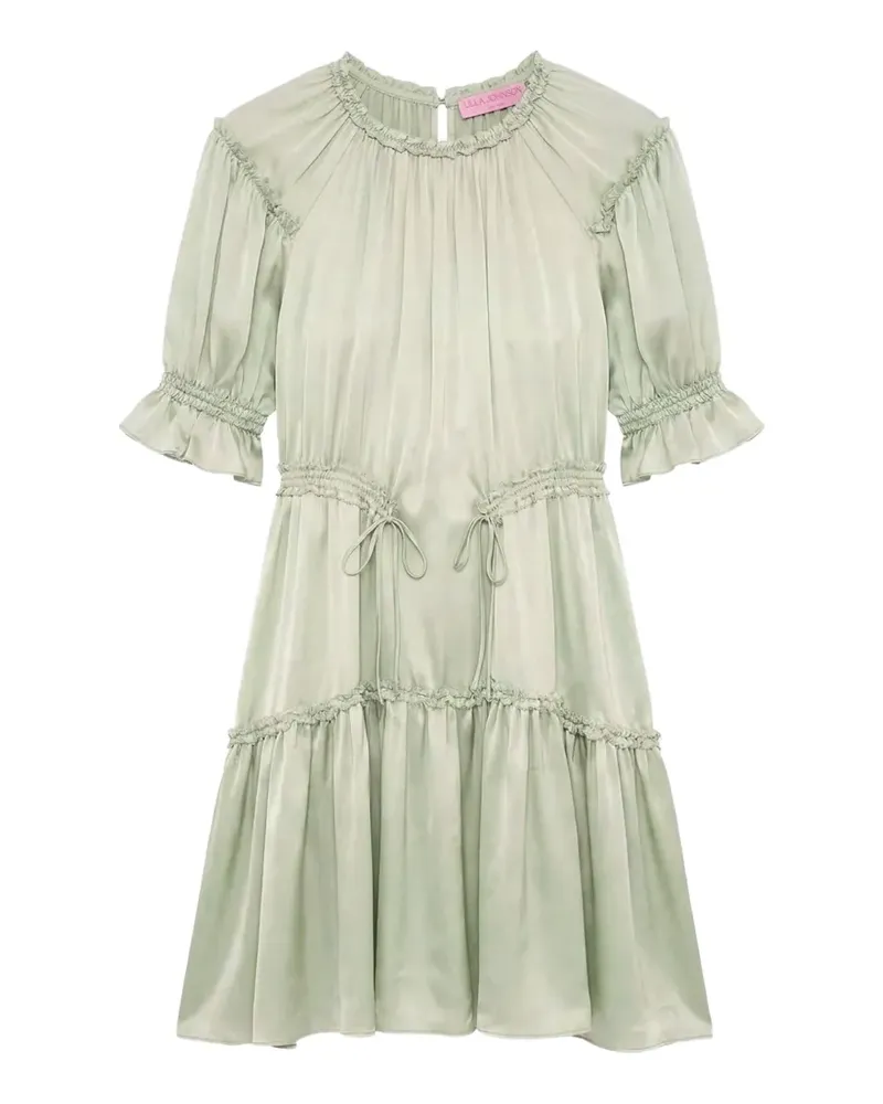 Ulla Johnson Juliette Minikleid aus Seidensatin - Grün Grün