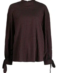 YMC Rush Bluse mit Check Rot