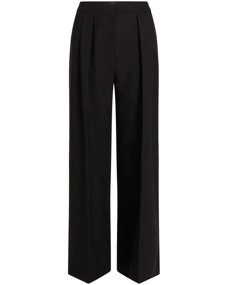 Karl Lagerfeld Hose mit weitem Bein - Schwarz Schwarz
