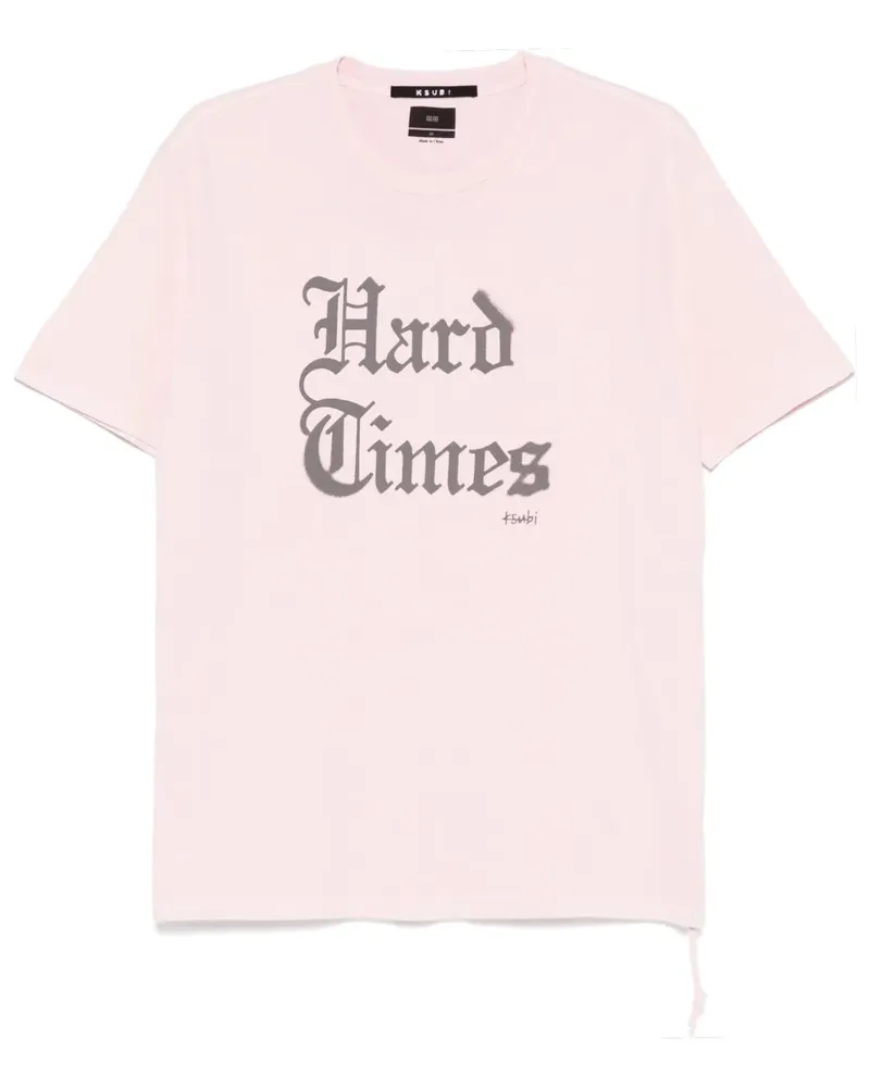 ksubi T-Shirt mit Slogan-Print - Rosa Rosa