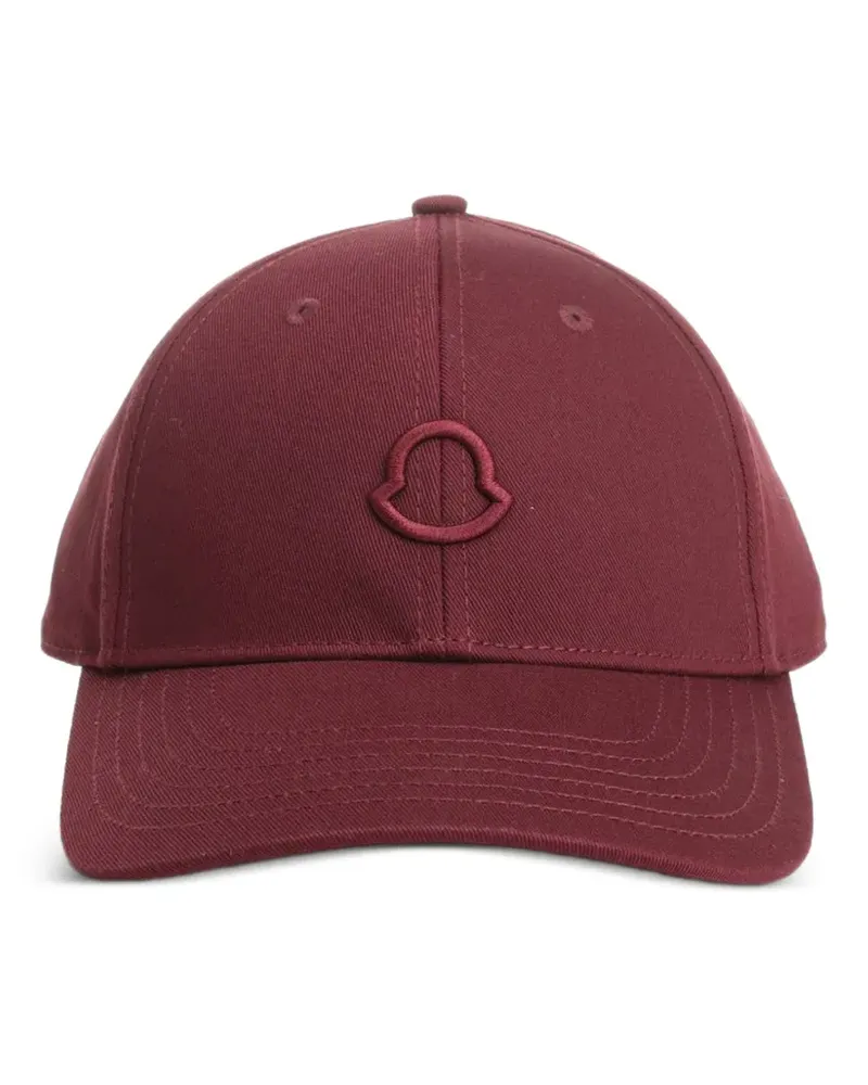 Moncler embroidered-logo cotton baseball cap - Rot Rot