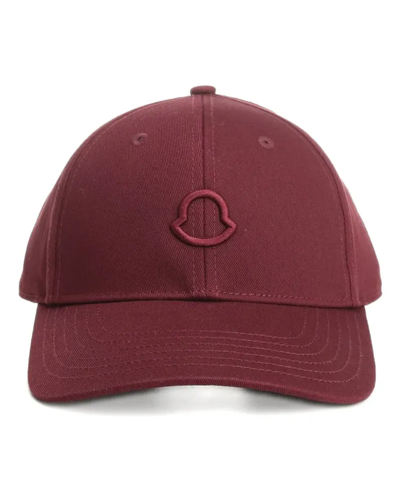 Moncler embroidered-logo cotton baseball cap - Rot Rot