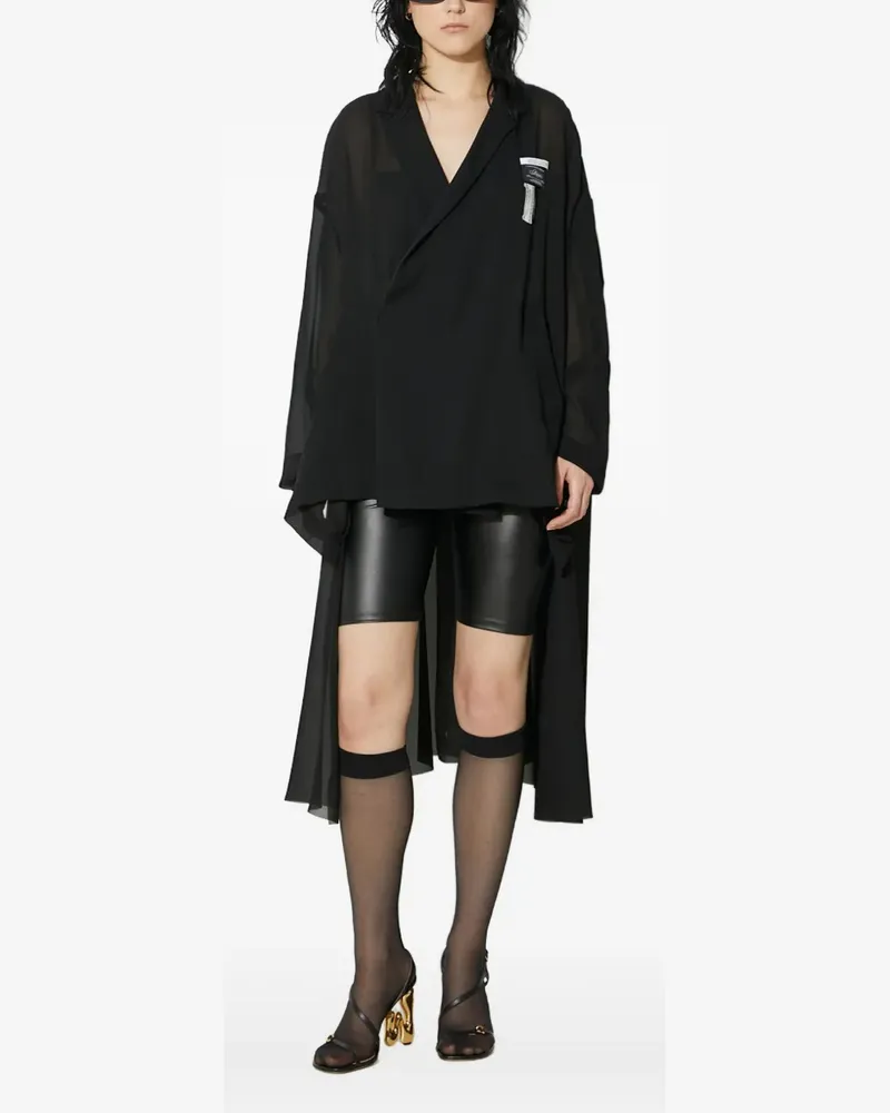 Undercover Asymmetrisches Oberteil - Schwarz Schwarz