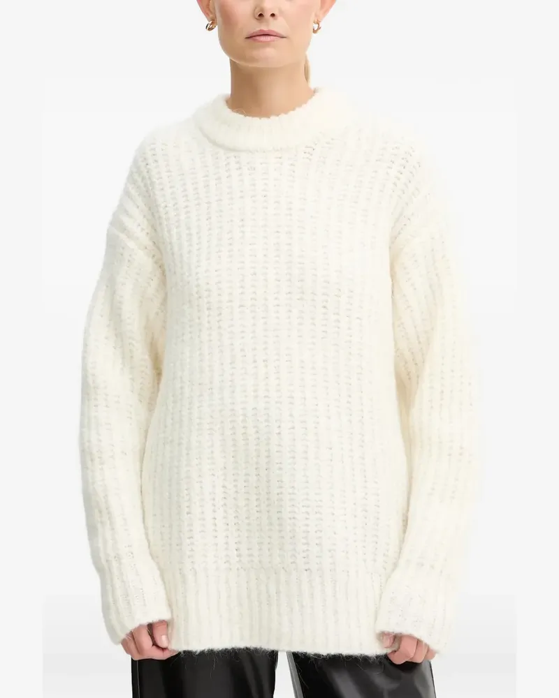 Michael Kors Texturierter Strickpullover - Weiß Weiß