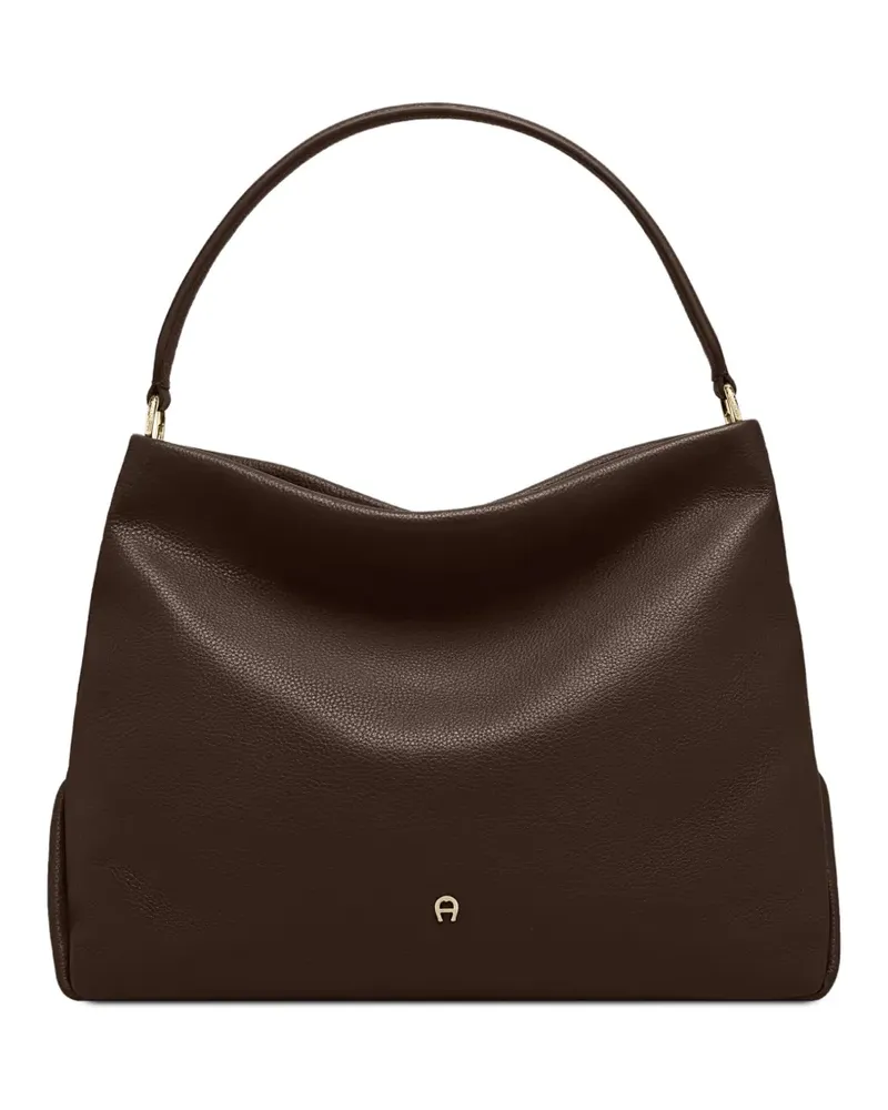 Aigner Mittelgroße Paola Schultertasche - Braun Braun