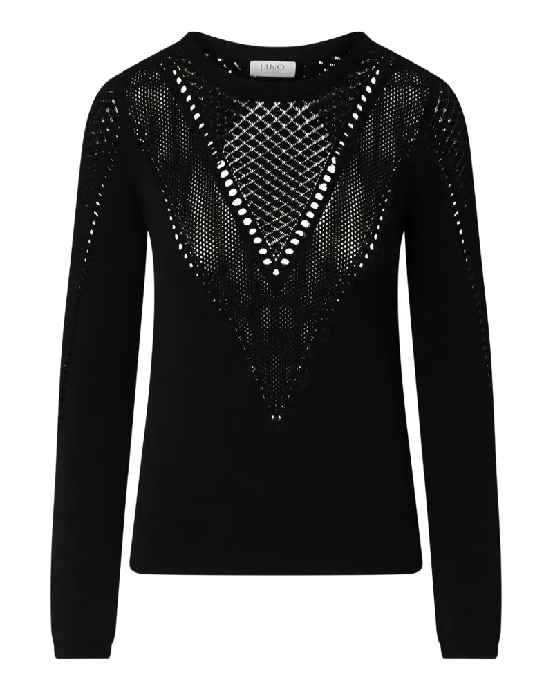 Liu Jo Gestricktes Oberteil mit Cut-Out - Schwarz Schwarz