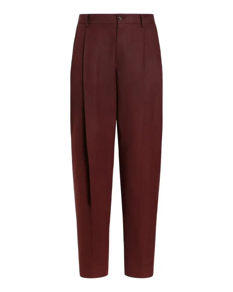 Dolce & Gabbana Leinenhose - Rot Rot