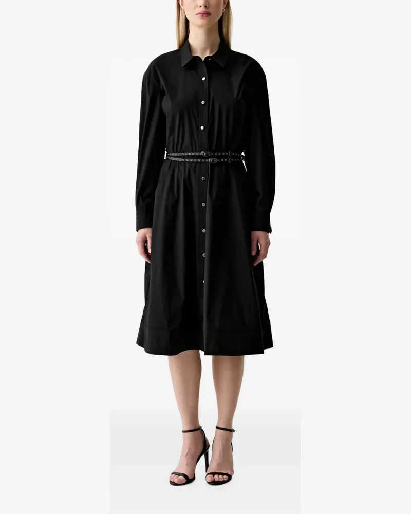 DKNY Hemdkleid mit Knopfleiste - Schwarz Schwarz