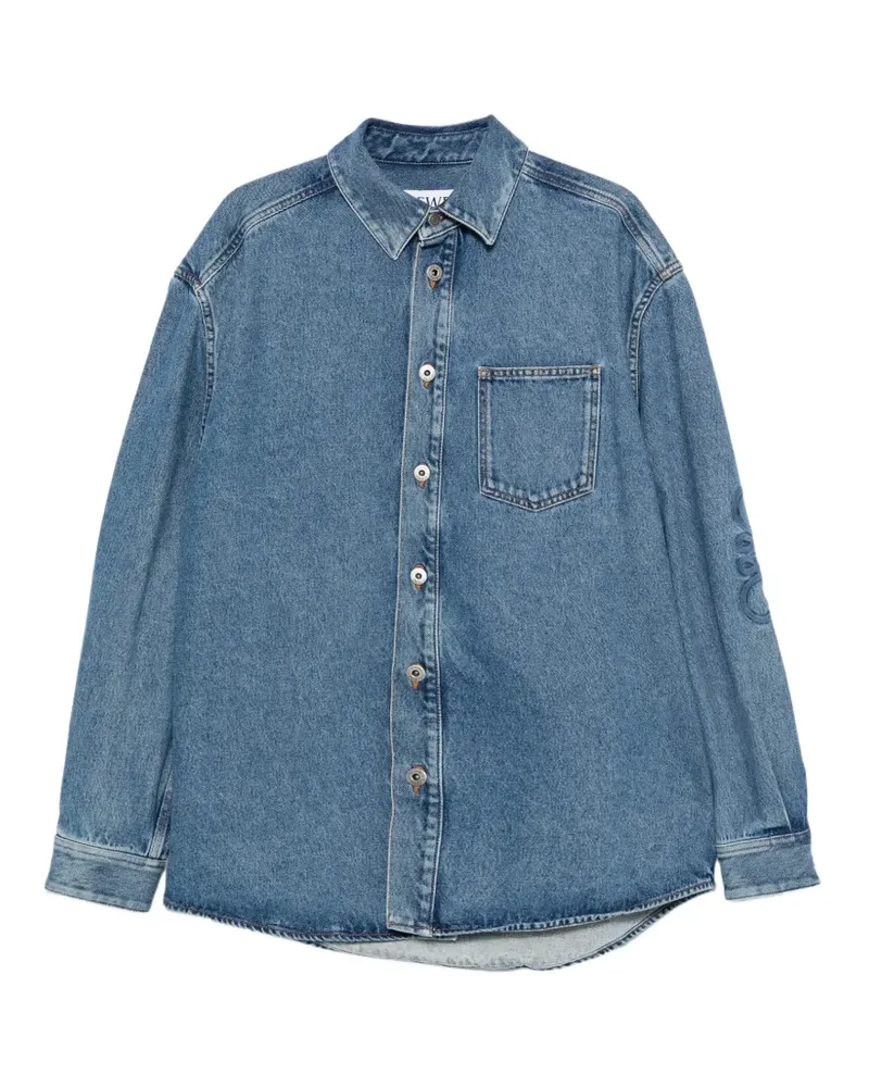 Loewe Anagram shirt jacket - Blau Blau
