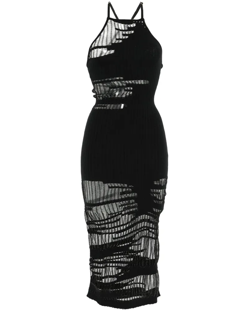 Cult Gaia Nodin Midikleid - Schwarz Schwarz
