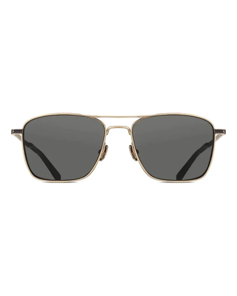 MATSUDA Sonnenbrille mit integrierten Seitenschutzblenden - Gold Gold