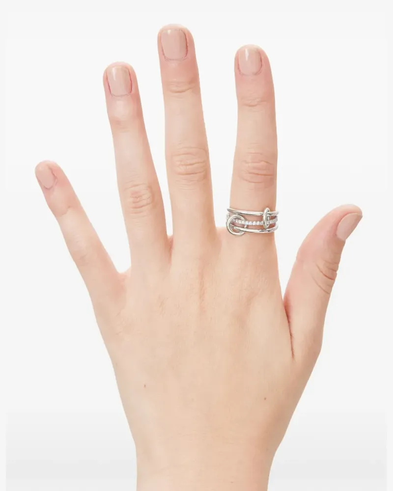 Spinelli Kilcollin Sonny Ring mit Diamanten - Silber Silber
