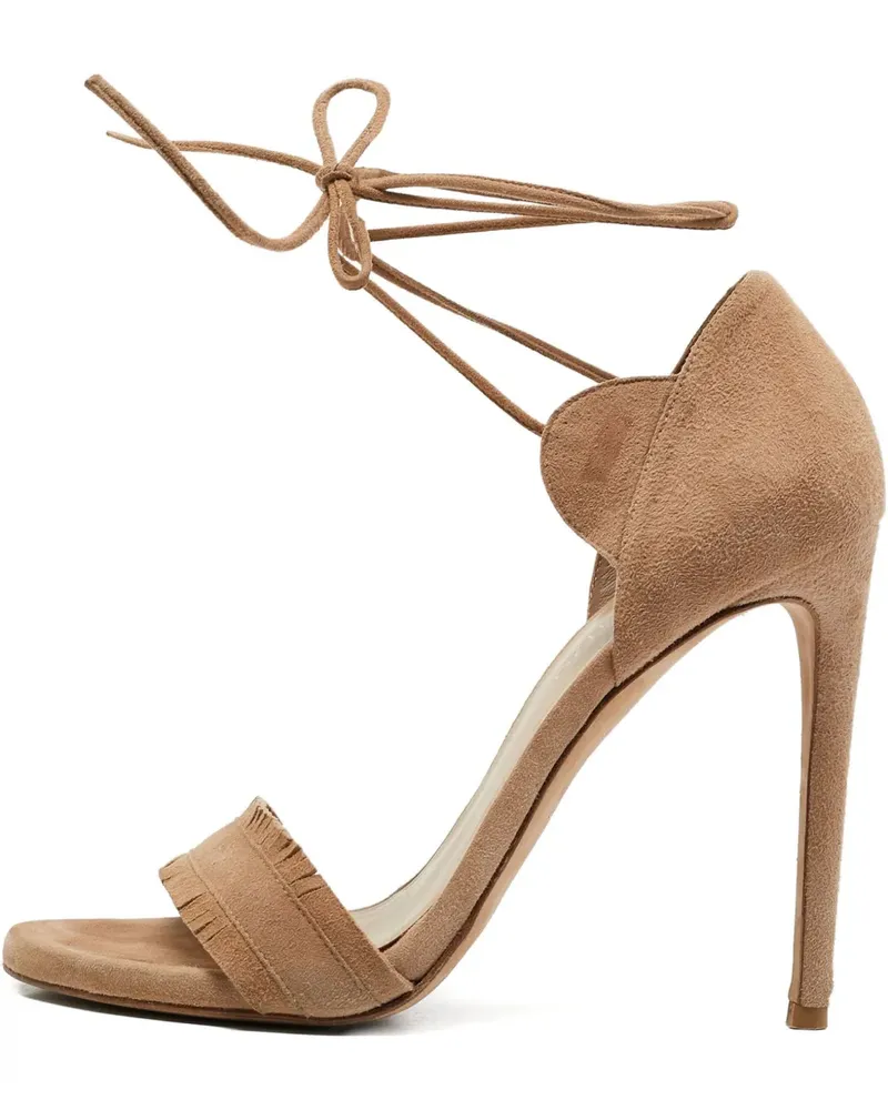 Stuart Weitzman Pre-owned Sandalen mit Schnürung 110mm - Nude Nude