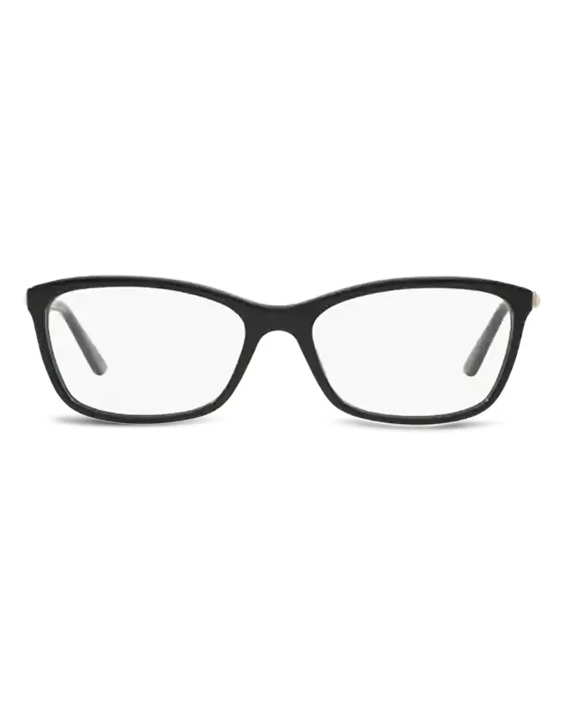 Versace Brille mit eckigem Gestell - Schwarz Schwarz