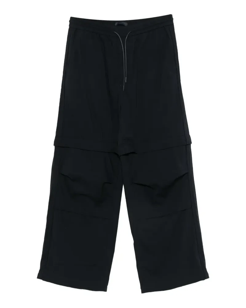 JUUN.J panelled drawstring trousers - Blau Blau