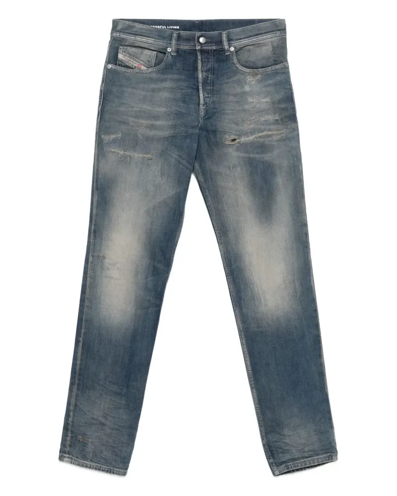Diesel Jeans im Distressed-Look - Blau Blau