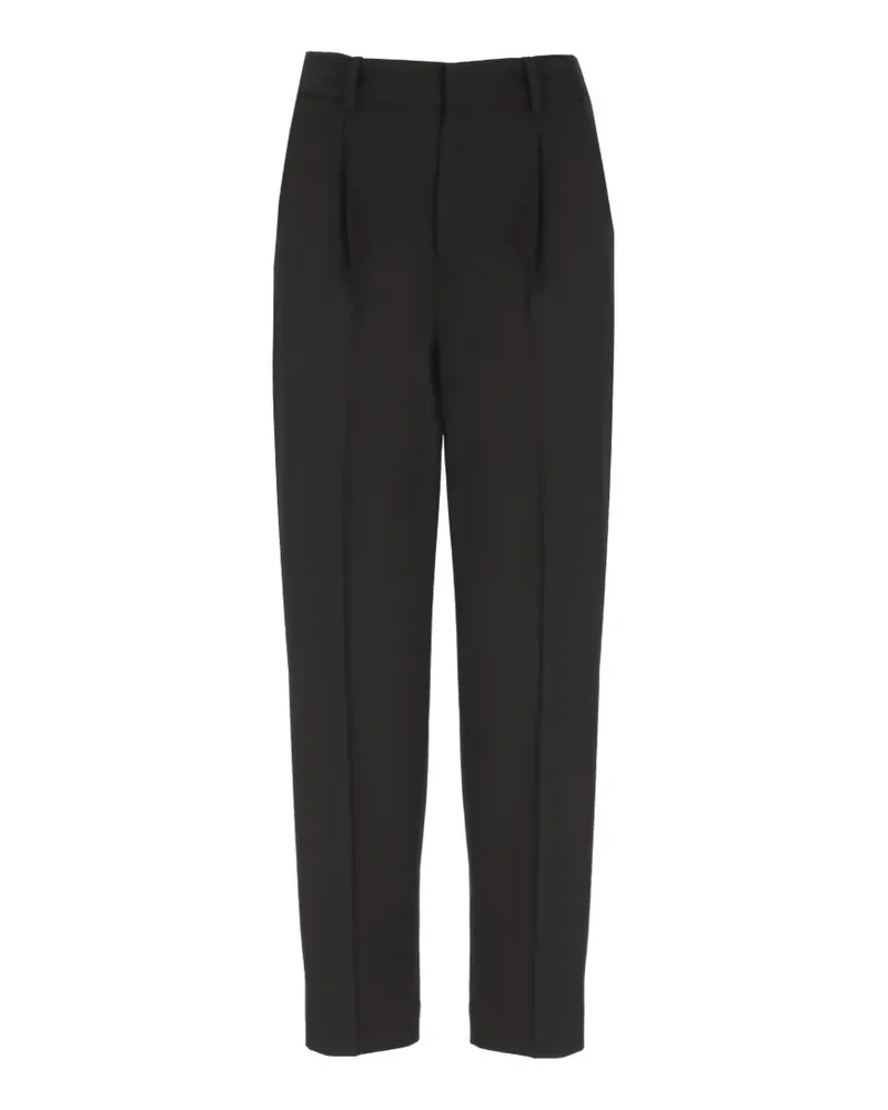 PT TORINO pleated cropped trousers - Schwarz Schwarz