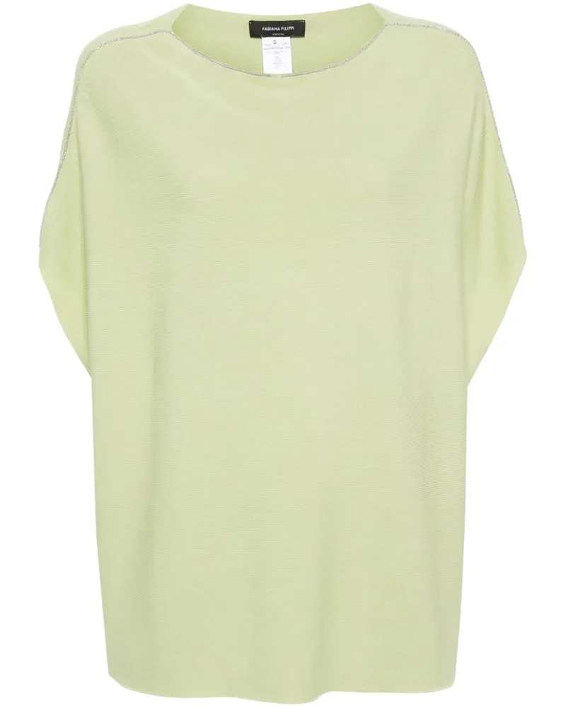 Fabiana Filippi Pullunder mit Perlenbesatz - Grün Grün