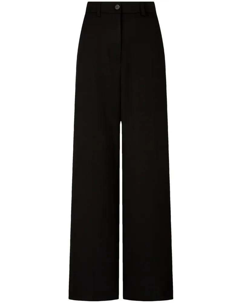 STUDIO TOMBOY Hose mit weitem Bein - Schwarz Schwarz