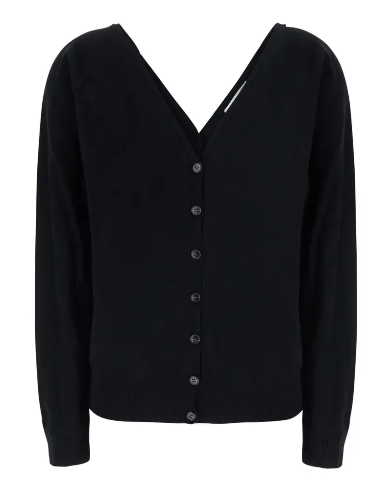 Lisa Yang Jiani button-up V-neck cardigan - Schwarz Schwarz
