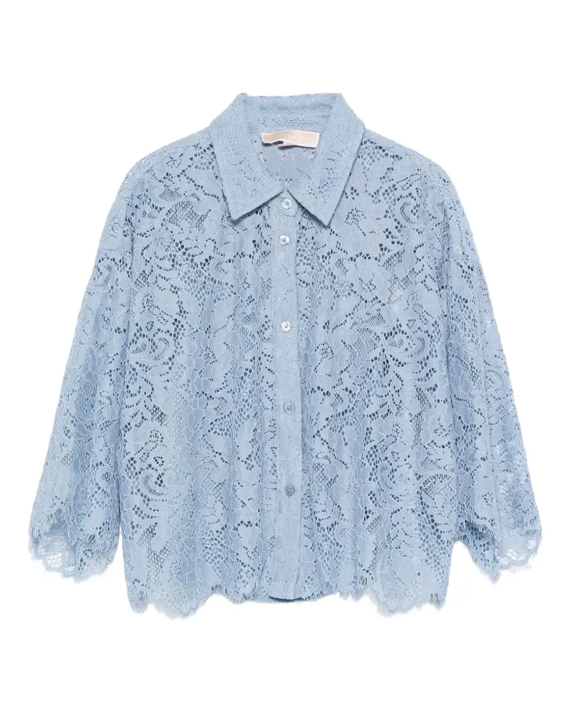 Michael Kors Hemd mit Overlay - Blau Blau