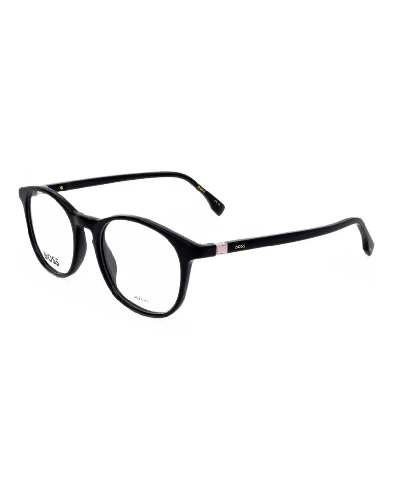 HUGO BOSS Brille mit rundem Gestell - Schwarz Schwarz