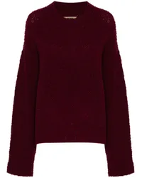 Uma Wang Pullover aus Bouclé Rot