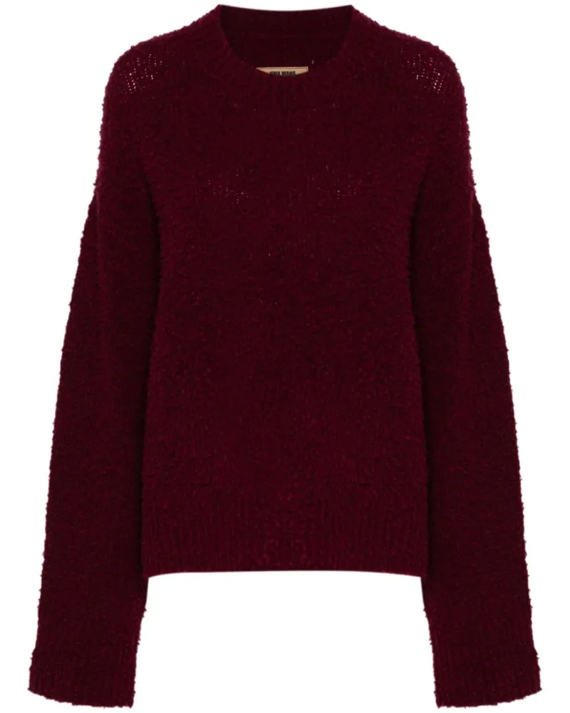 Uma Wang Pullover aus Bouclé Rot