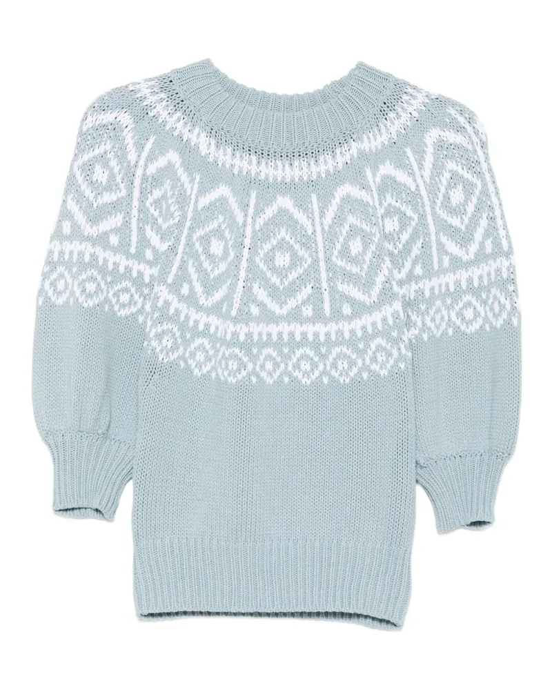 Altuzarra Howard Fair-Isle-Strick - Blau Blau