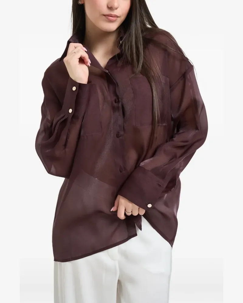 Liu Jo Hemd mit Tasche - Braun Braun