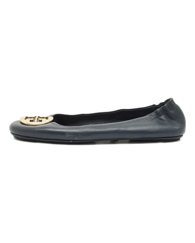 Tory Burch Minnie leather ballet flats - Blau Blau