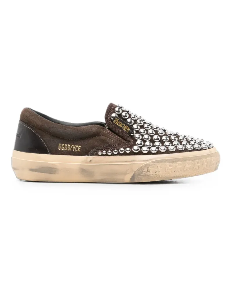 Golden Goose VCE stud-embellishment sneakers - Braun Braun