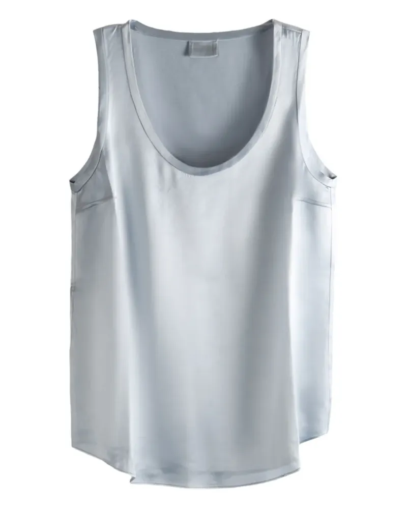 Brunello Cucinelli scoop-neck top - Grau Grau